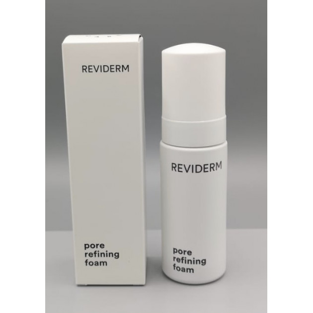 Reviderm Pore refining foam 50ml Ніжна очищуюча пінка для нормальної та жирної шкіри з ефектом біоміметичного м'якого пілінгу