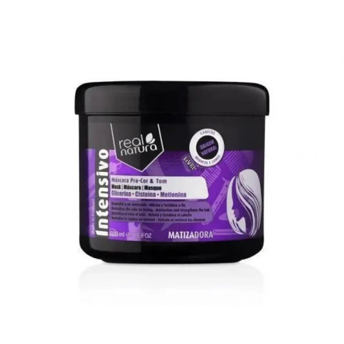 Real Natura Sem Sal PRO-COR E Tom Matizante 500ml Маска для нейтралізації жовтого відтінку волосся