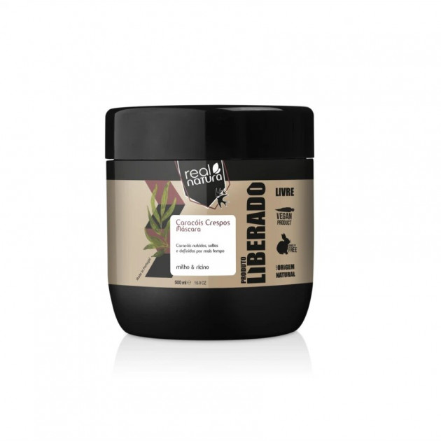 Real Natura Caracois Crespos Liberado 500ml Маска для кучерявого волосся