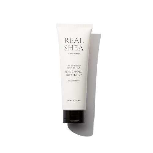 Rated Green Real Shea Cold Pressed Shea Butter Real Change Treatment 240ml Живильна маска для волосся з маслом ши Rated Green Real Shea Cold Pressed Shea Butter Real Change Treatment 240ml Живильна маска для волосся з маслом ши