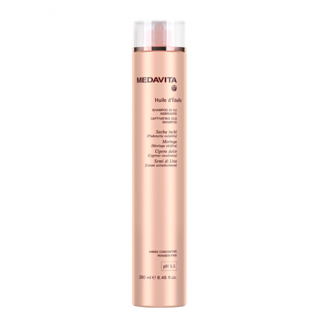 Medavita Huile D'etoile Shampoo Di Oil Inebriante NEW 250ml Шампунь збагачений оліями з антиоксидантною дією для блиску і шовковистості волосся