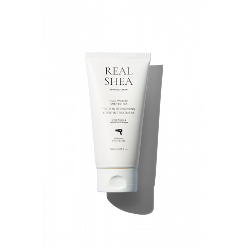 Rated Green Real Shea Gold Pressed Shea Butter Leave-in Treatment 150ml Термозахисний відновлюючий крем для волосся з маслом ши Rated Green Real Shea Gold Pressed Shea Butter Leave-in Treatment 150ml Термозахисний відновлюючий крем для волосся з маслом ши