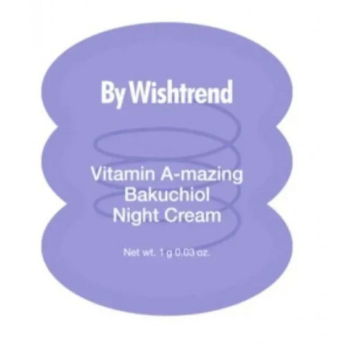 SAMPLE By Wishtrend Vitamin A-mazing Bakuchiol Night Cream ЗРАЗОК Нічний крем з ретинолом та бакучіолом