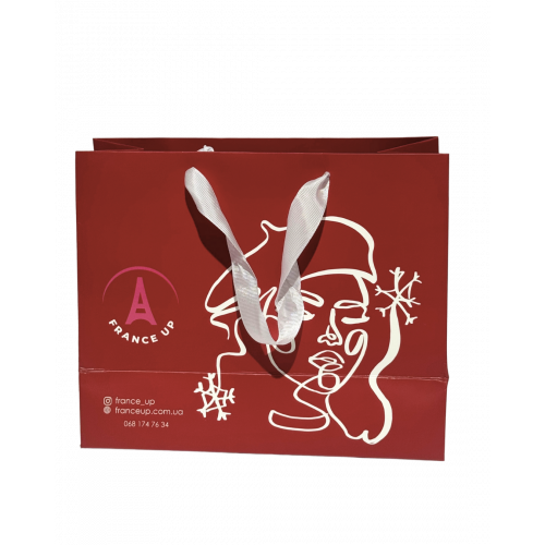 France Up Bag Пакет Бордовий Брендований France Up Bag Пакет Бордовий Брендований