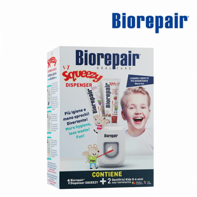 BIOREPAIR SET (TOOTHPASTE/2*50ML + DISPENSER) Набор Зубная паста 