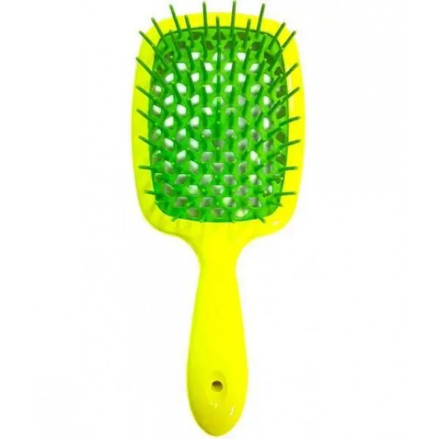 Щітка Janeke Superbrush The Original 86SP226GIV Жовта/Зелена