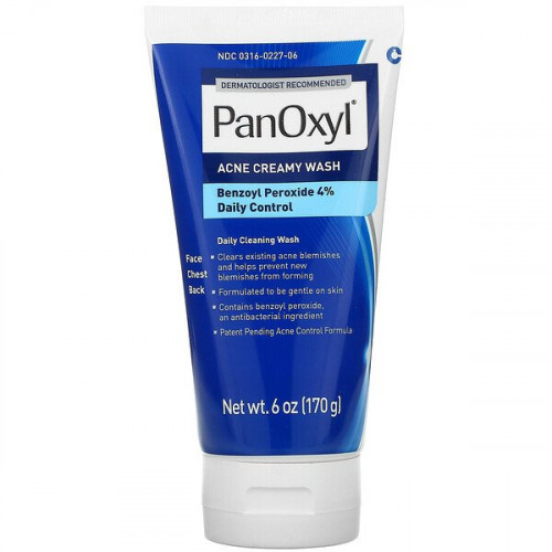 PanOxyl Acne Creamy Wash Benzoyl Peroxide 4% Daily Control 170ml Очищуюча пінка для тіла проти акне