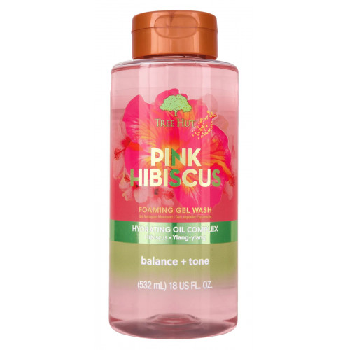Tree Hut Pink Hibiscus Foaming Gel Wash 532ml Гель для душу