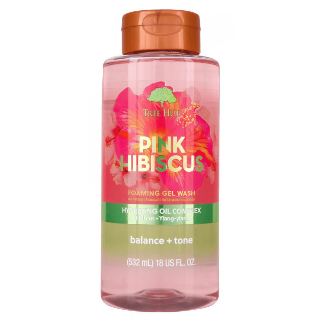 Tree Hut Pink Hibiscus Foaming Gel Wash 532ml Гель для душу