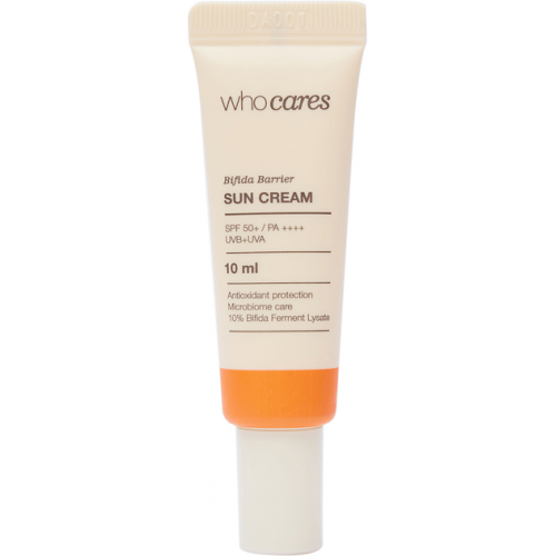 WhoCares Bifida Barrier Sun Cream 10ml МІНІАТЮРА Сонцезахисний крем з антиоксидантним захистом