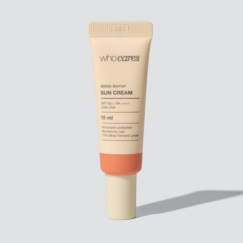 WhoCares SET Gentle Peel Lactic Acid Serum x Bifida Barrier Sun Cream Набір засобів для обличчя