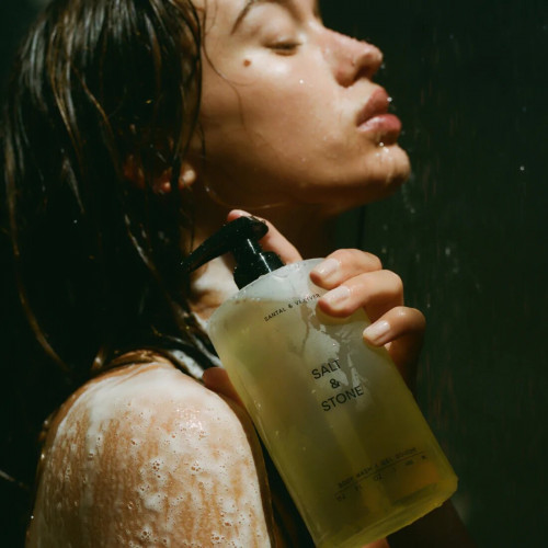 SALT&STONE Gel Doushe Santal&Vetiver 450ml Антиоксидантний гель для душу з ароматом сандалового дерева та ветивер