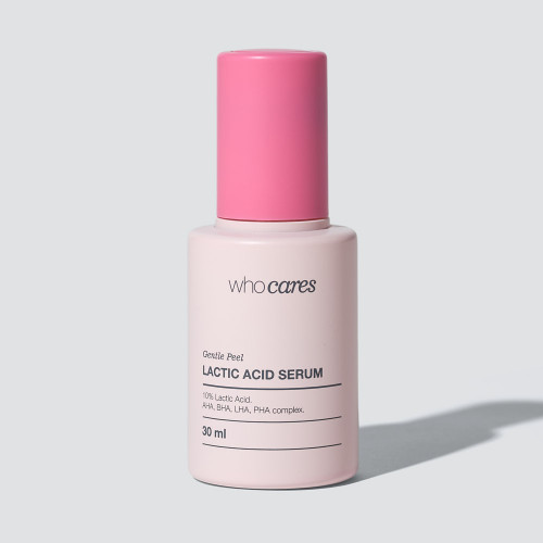 WhoCares SET Gentle Peel Lactic Acid Serum x Bifida Barrier Sun Cream Набір засобів для обличчя