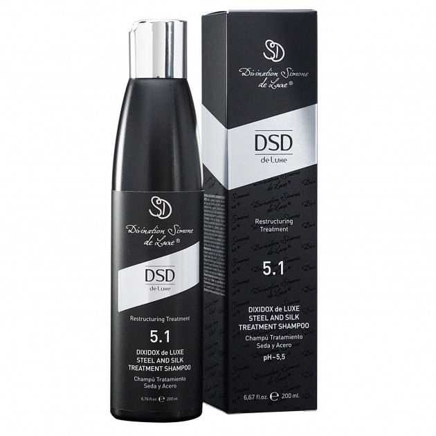 DSD de Luxe 5.1 Dixidox Steel and Silk Treatment Shampoo 200ml Восстанавливающий шампунь Сталь и Шелк