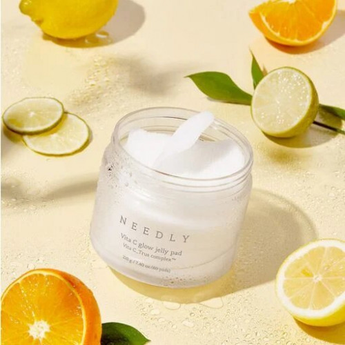 Needly Vita C Glow Jelly Pad 60шт Зволожувальні тонер-пади для сяйва шкіри