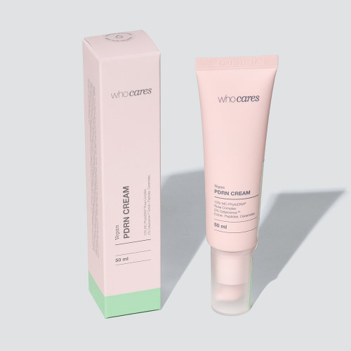 WhoCares Vegan PDRN Cream 50ml Зволожувальний крем для обличчя із веганськими полінуклеотидами