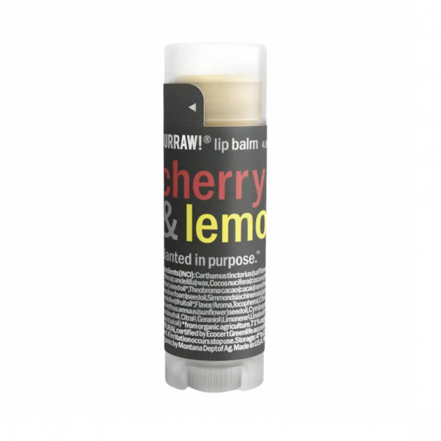 Hurraw! Cherry & Lemon Lip Balm 4,8g Бальзам для губ