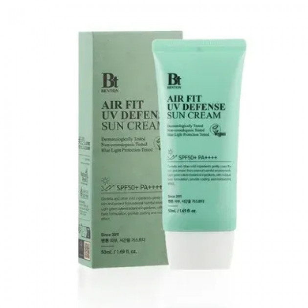 Benton Air Fit UV defense Sun Cream SPF50+/PA++++ Сонцезахисний крем з центелою