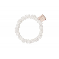 MON MOU Silk Slim Scrunchie Тонка шовкова резинка (біла)
