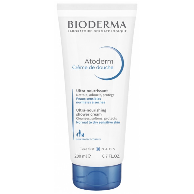 Bioderma Atoderm Creme de Douche 200 ml Поживний крем для душу для нормальної та сухої чутливої шкіри