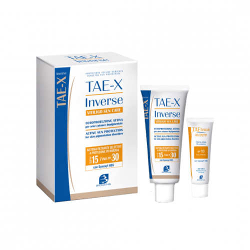 Biogena TAE X Inverse Vitiligo Sun Care SPF 50+ 50ml Сонцезахисний крем для депігментованих ділянок шкіри