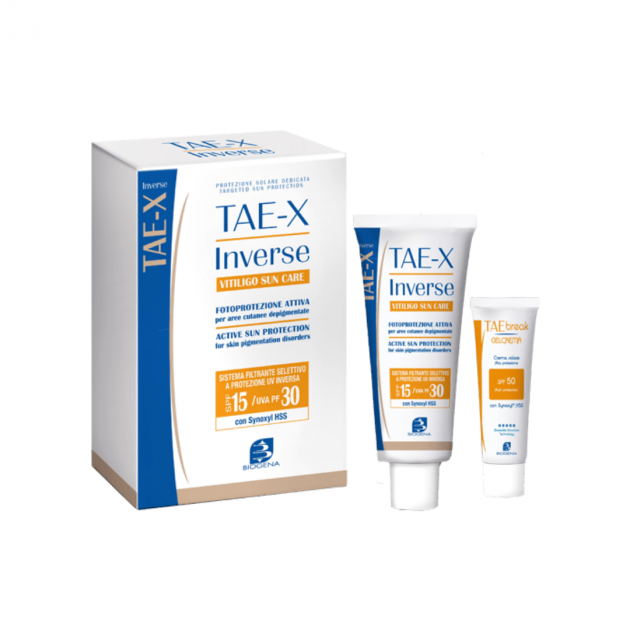 Biogena TAE X Inverse Vitiligo Sun Care SPF 50+ 50ml Сонцезахисний крем для депігментованих ділянок шкіри