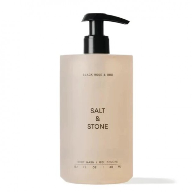 SALT&STONE Black Rose & Oud 450ml Антиоксидантний гель для душу з ароматом чорної троянди та уд
