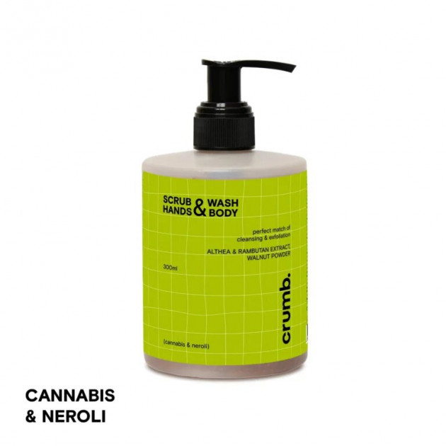 Crumb Cannabis & neroll 300ml Гель для душу зі скрабинками для рук та тіла