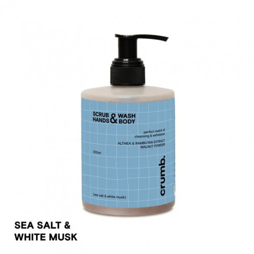 Crumb Sea salt & white musk 300ml Гель для душу зі скрабинками для рук та тіла