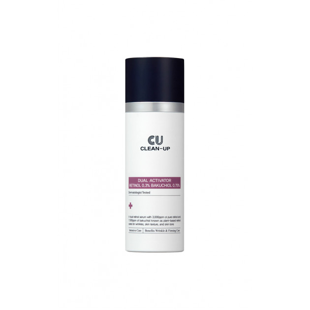 Cuskin Clean-Up Retinol Activator 0.3% Bakuchiol 0.75% 30ml Сироватка з ретинолом та бакучіолом