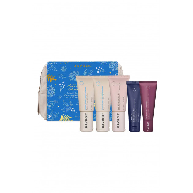 Davroe Travel Pack Smooth Anti-Frizz Set Набор с косметичкой для смягчения и разглаживания