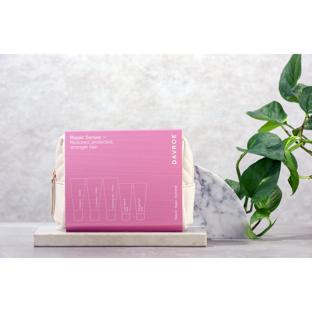 Davroe Travel Pack Repair Senses Набір з косметичкою для відновлення пошкодженого волосся