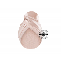 MON MOU Рушник-тюрбан з натуральним шовком нюдовий