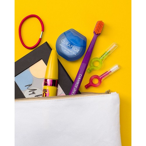 CURAPROX Нитка міжзубна вощена з ароматом м`яти 50 м