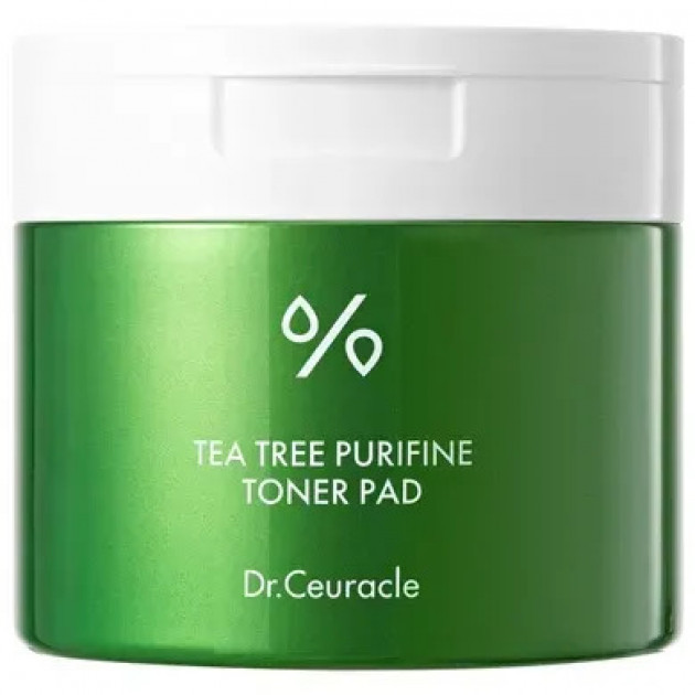 Dr.Ceuracle Tea Tree Purifine Toner Pad 60шт Тонізуючі пади з екстрактом чайного дерева