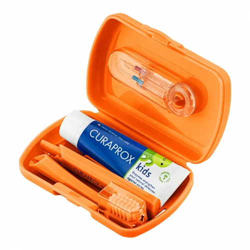 CURAPROX Kids Дорожній набір (Помаранчевий)