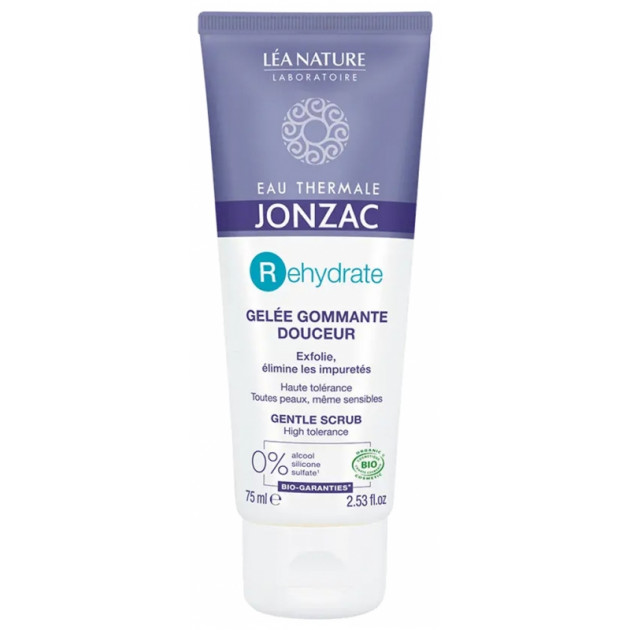 Eau de Jonzac REhydrate Gele Gommante Douceur Bio 75 ml Відлущуючий засіб для очищення шкіри
