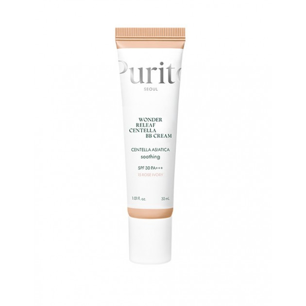 Purito Cica Clearing BB Cream (№15 Rose Ivory) 30 ml ВВ крем з екстрактом центелли