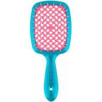 Janeke Small Superbrush The Original 86SP234AR Щітка мала Бірюзова з рожевим