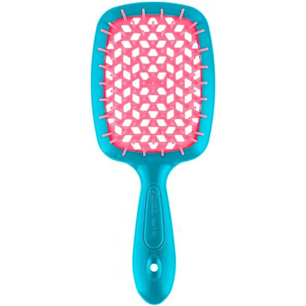 Щітка Janeke Small Superbrush The Original 86SP234AR Бірюзова з рожевим