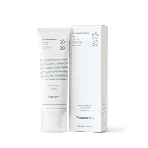 Transparent Lab Lightweight Sunscreen SPF50+ 100ml Легкий сонцезахисний крем