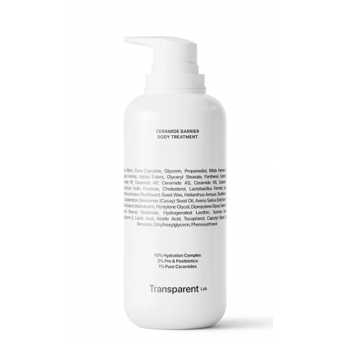 Transparent Lab Ceramide Barrier Body Treatment 400ml Керамідний бар'єрний догляд за тілом