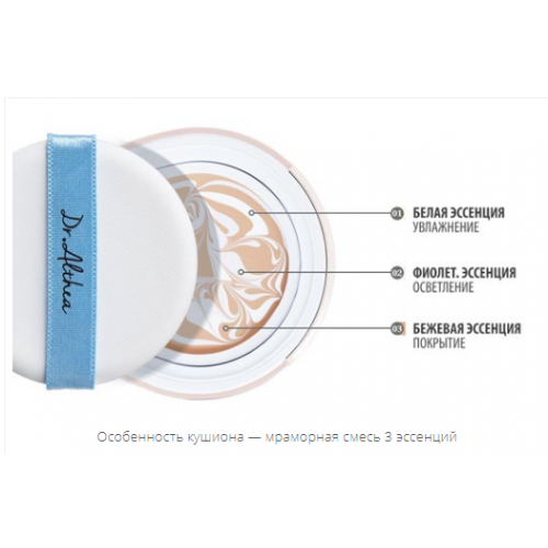 Dr. Althea Pro Lab Double Serum Balm Foundation 21 SPF50+ PA+++ 12g х 2 Кушон з запаскою