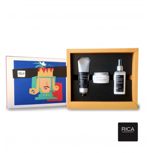 Rica Gift pack OPUNTIA MEN-BARBER Подарунковий чоловічий набір для гоління (емульсія, крем, бальзам)