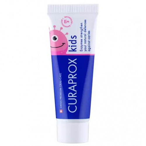 CURAPROX Kids Paste 10ml Дитяча зубна паста з фтором для дітей від 6-ти років смак кавуна