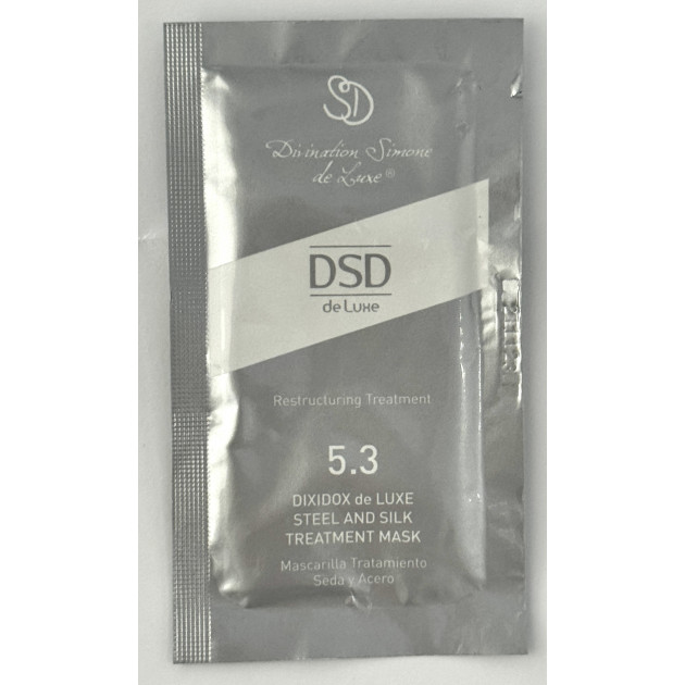 SAMPLE DSD de Luxe 5.3 Dixidox Steeland Silk Treatment Mask Зразок відновлюючої маски Сталь та шовк