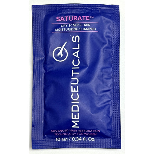 SAMPLE Mediceuticals Saturate Shampoo Зразок шампуню для жінок проти випадіння волосся