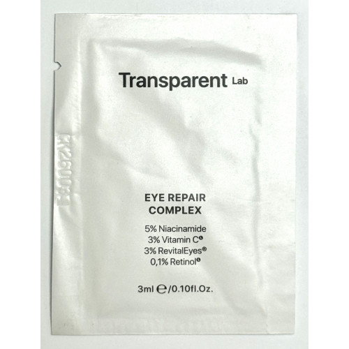 SAMPLE Transparent Lab Eye Repair Complex Зразок нічної сироватки для контуру очей