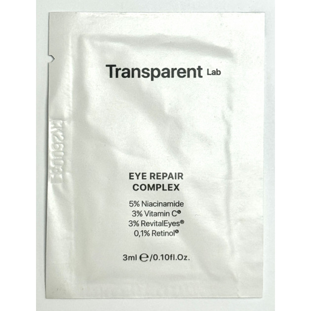 SAMPLE Transparent Lab Eye Repair Complex Зразок нічної сироватки для контуру очей
