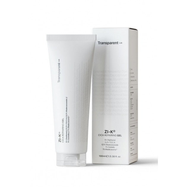 Transparent Lab Zi-K Calming Face Gel 100 ml Восстанавливающий гель для лица с экстрактом центели
